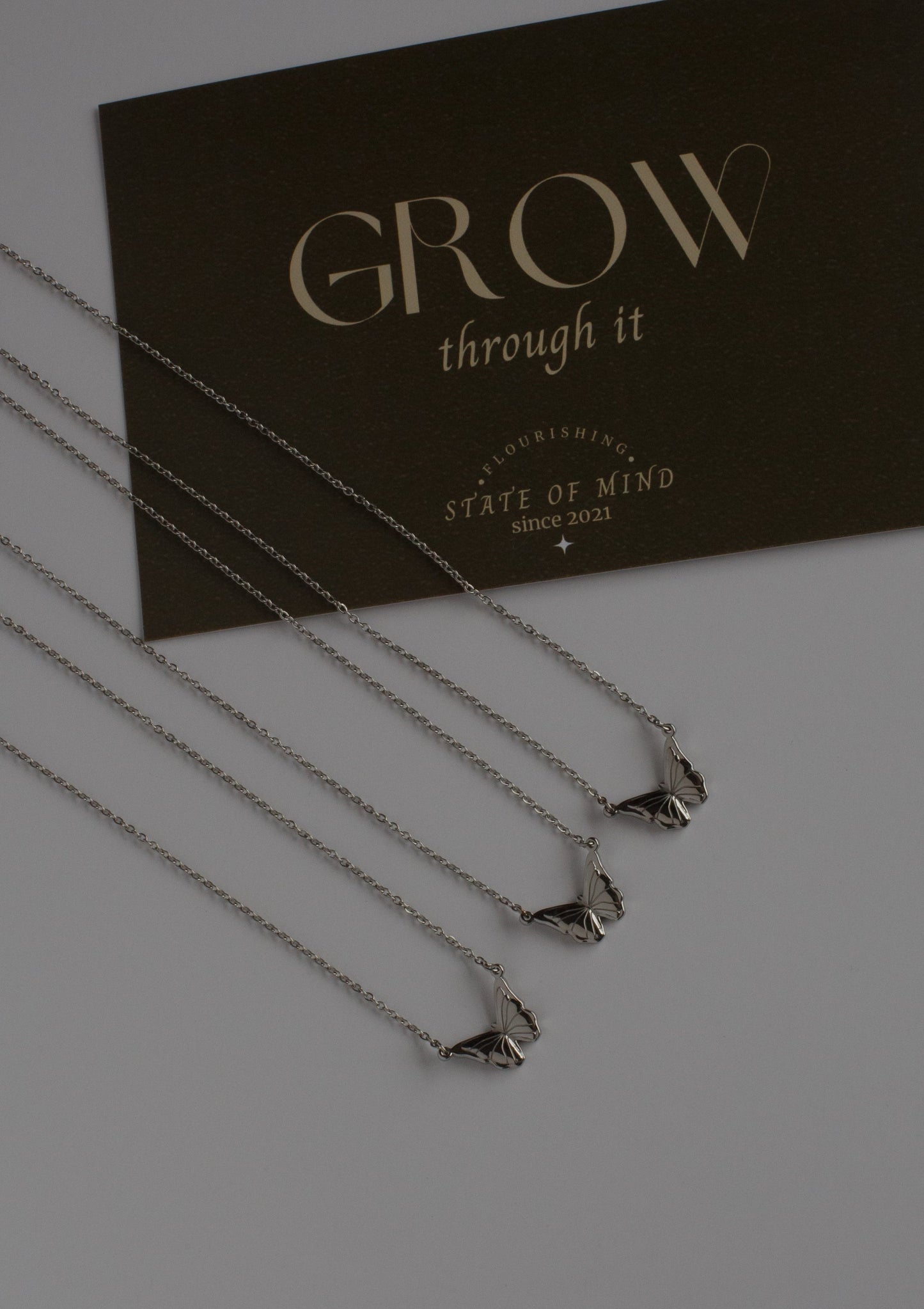 Guiding Butterfly Necklace in Silver