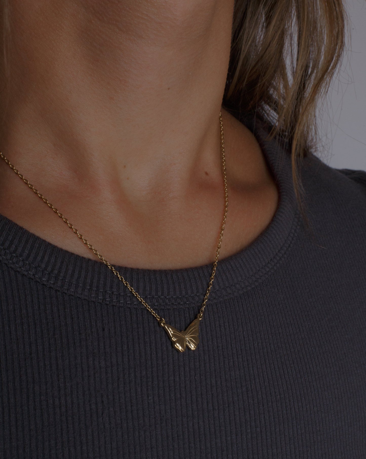 Guiding Butterfly Necklace in Gold