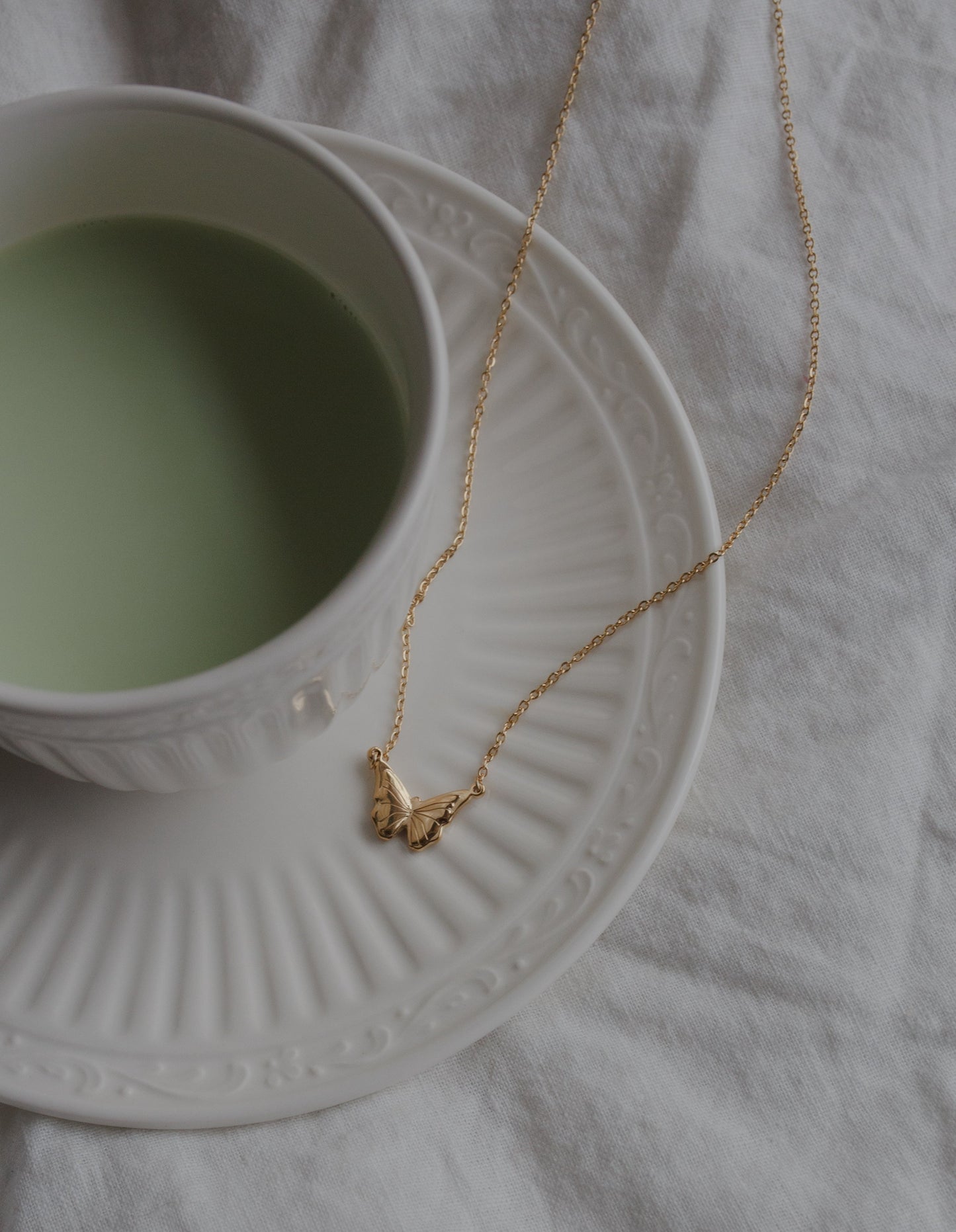 Guiding Butterfly Necklace in Gold