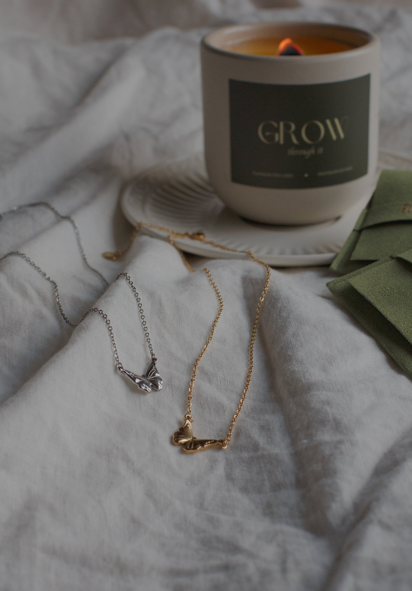 Guiding Butterfly Necklace in Gold
