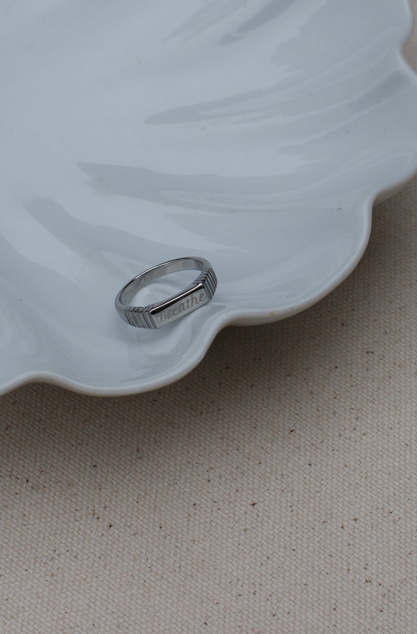 Take a Deep Breath Ring Silver